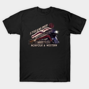 The Sublime Norfolk And Western Streamliner Locomotive T-Shirt